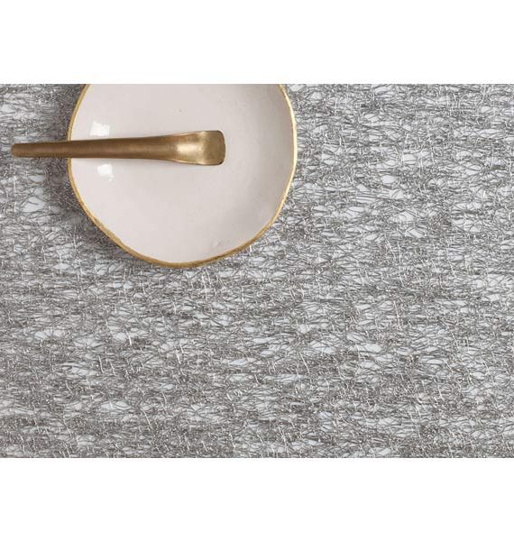 Chilewich Metallic Lace Silver Placemat-Chilewich