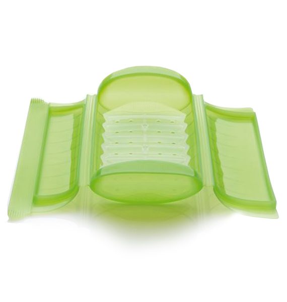Lekue Green Steam Case with Draining Tray