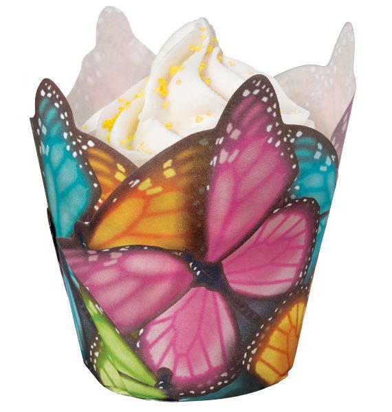 Wilton Multicolor Butterfly Specialty Pleated Cups-Wilton