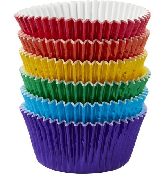 Wilton Rainbow Foil Baking Cups