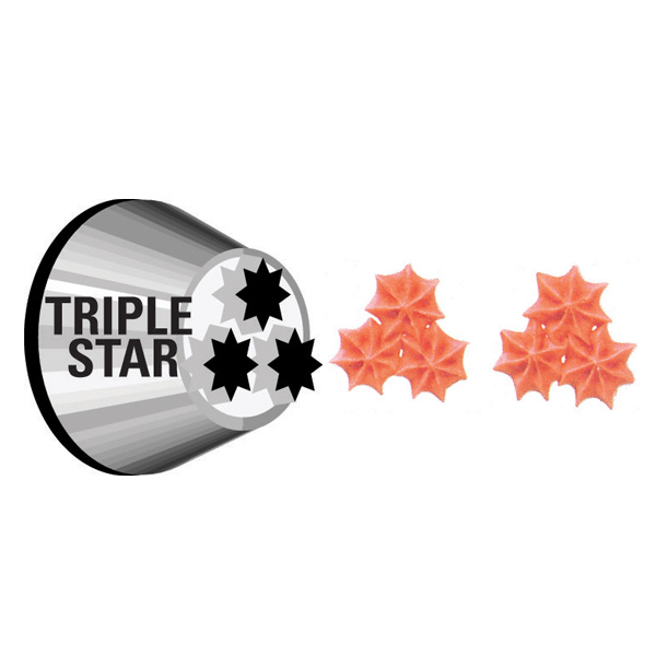 Wilton Triple Star Multi-Opening Decorating Tip #2010